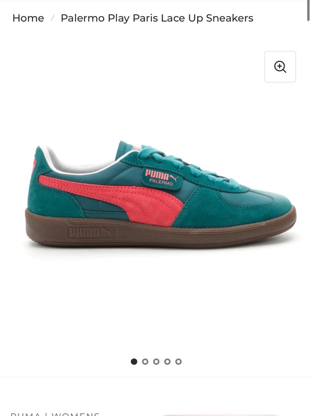 Puma Palermo Sneakers Teal & Coral